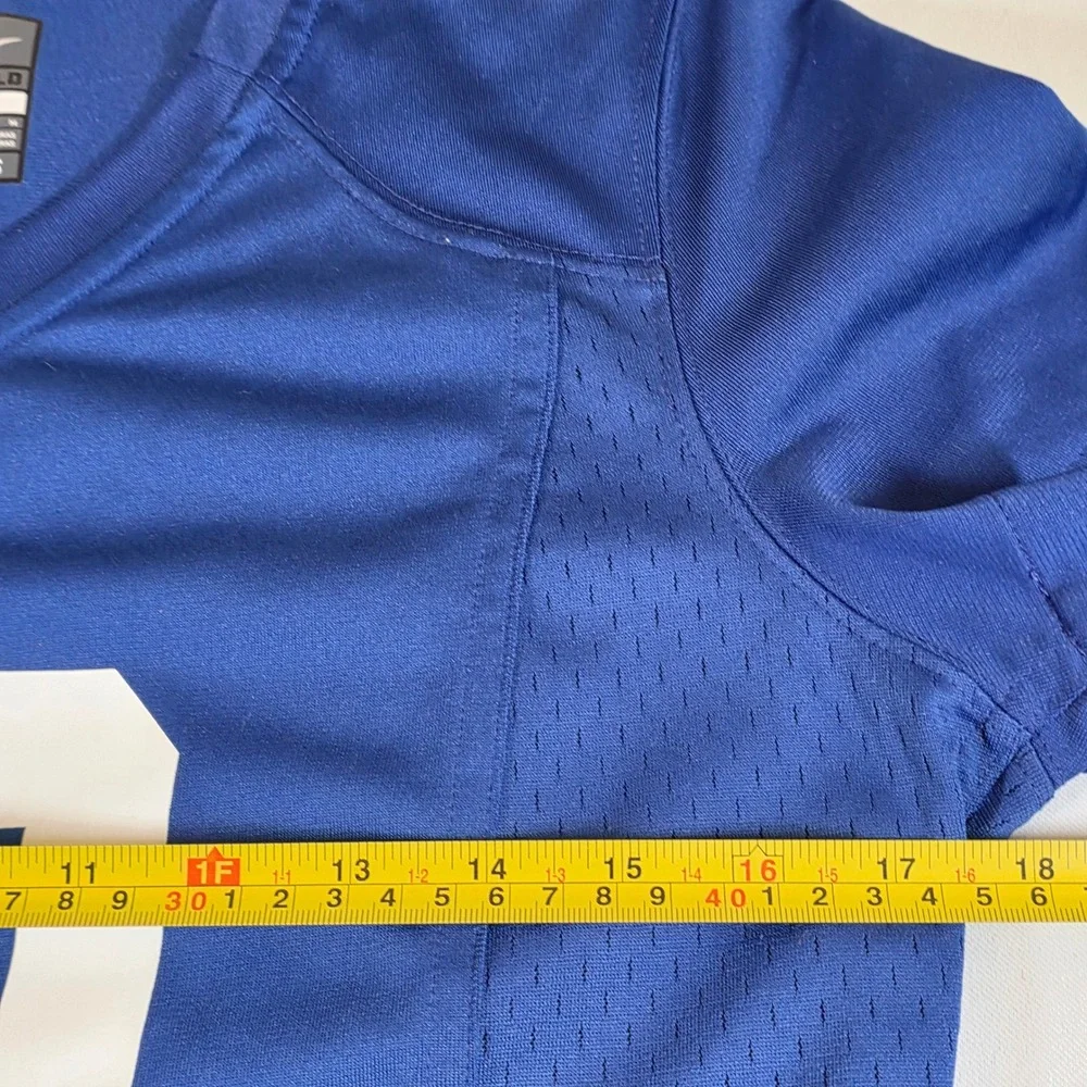 Nike On Field NY Giants Eli Manning 10 Royal Blue Football Jersey Youth Medium